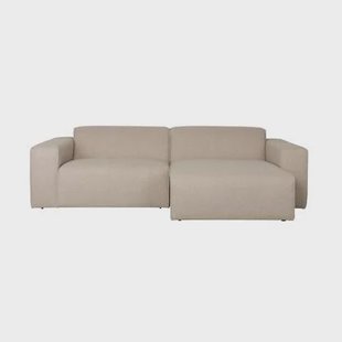 Zuiver Sofa Milka 3-zitsbank Chaise longue Rechts Cappuccino - Beige
