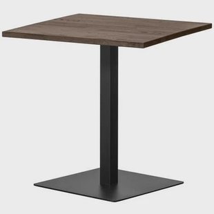 WOOOD Tablo Eettafel Vierkant Vingerlas - Eiken - Cashmere Brown-80x80 WOOOD Tablo Eettafel Vierkant Vingerlas - Eiken - Cashmere Brown-80x80