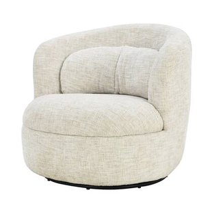 Livingfurn - Fauteuil Britt Cream - 85x84x76cm