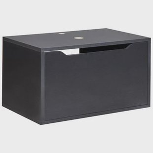 Beliani - PETROLINA - Wastafelkast - Zwart - Vezelplaat