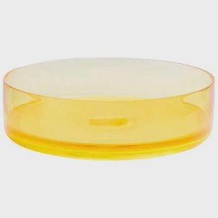 Beliani - TOLOSA - Wastafel - Geel - Solide ondergrond