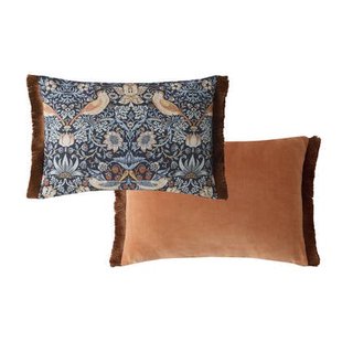 William Morris at Home Sierkussen Strawberry Thief Blue 40x60cm