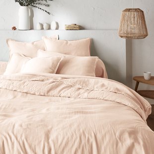 Dekbedovertrek in gewassen linnen, Linot