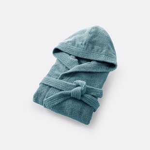 Badjas met kap in bouclette badstof 450 g/m2, Haxel