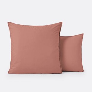 Kussensloop in effen biologisch perkalkatoen