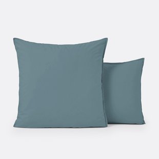 Kussensloop in effen biologisch perkalkatoen