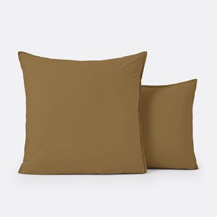 Kussensloop in effen biologisch perkalkatoen