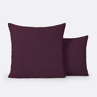 Kussensloop in effen biologisch perkalkatoen