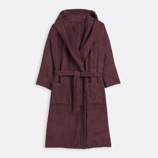 Badjas met kap, in gekamd katoen 400g/m2, Kheops