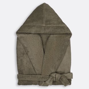 Badjas met kap, in gekamd katoen 400g/m2, Kheops