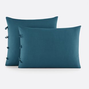 Effen kussensloop te strikken in katoen , Scenario