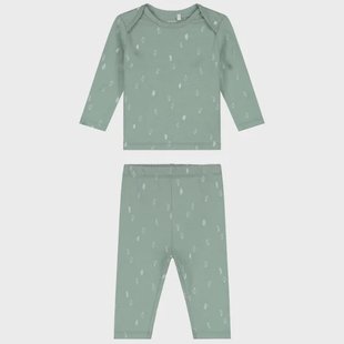Prénatal baby pyjama bladeren