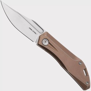 Real Steel Ventus ATS 7042 Stonewashed N690, Bronze Titanium, zakmes
