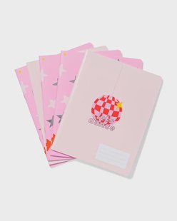 HEMA Schriften A5 Lijnen Roze - 5 Stuks HEMA Schriften A5 Lijnen Roze - 5 Stuks