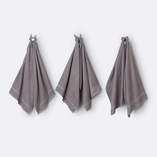 Set van 6 vaatdoeken in badstof