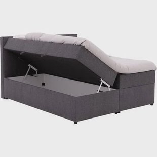 Goossens Boxspring Store met opbergruimte - grijs - 180 x 200 cm