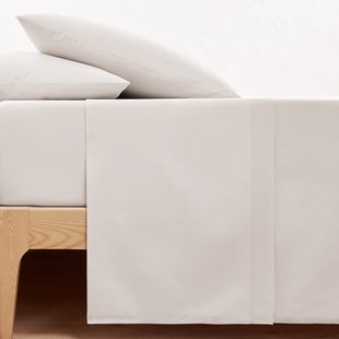 Effen plat laken in bio katoen, Scenario