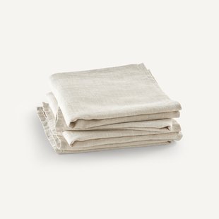 Set van 4 servetten in linnen, Linette