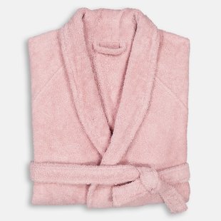 Badjas in badstof, sjaalkraag, 450g/m², Haxel