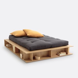 Bed met opbergruimte, half hefbare bedbodem Presto