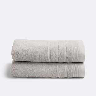 Set van 2 handdoeken in badstof 600 g/m2, Zavara