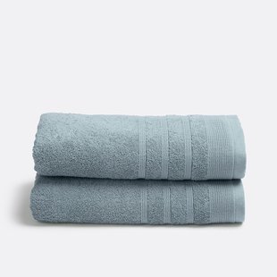 Set van 2 handdoeken in badstof 600 g/m2, Zavara