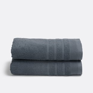 Set van 2 handdoeken in badstof 600 g/m2, Zavara