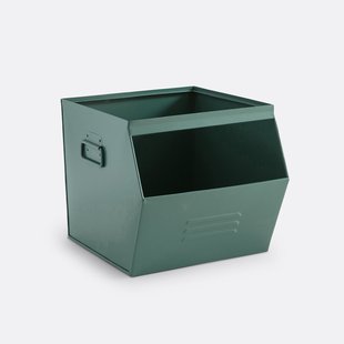 Stapelbare opbergbak in metaal, Hiba