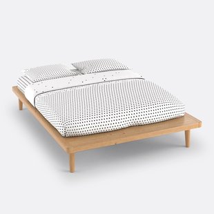 Platform bed in massief dennenhout + beddenbodem, Jimi