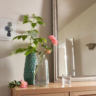 Spiegel in massief mangohout 90x120 cm, Afsan