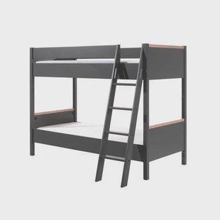 Vipack London Stapelbed 90 x 200 cm - Antraciet