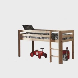 Vipack Pino Halfhoogslaper met Ladder 90 x 200 cm - Naturel