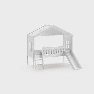 Vipack Housebed Huisbed met Glijbaan 90 x 200 - Wit