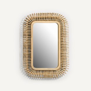 Spiegel in rotan l90 x h60 cm, Tarsile