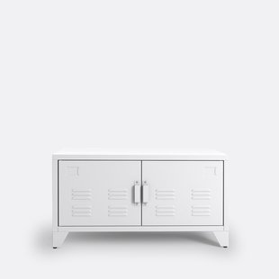 Laag meubel in metaal, 2 deuren, Hiba