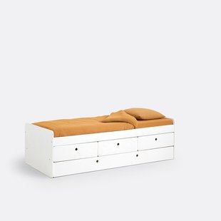 Bed met lades en lattenbodem, SELISA