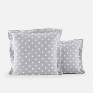 Kussensloop in flanel met stippenprint, Clarisse