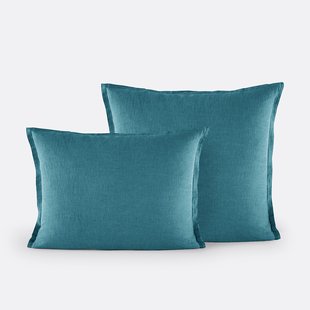 Kussensloop in gewassen linnen, Linot