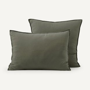 Kussensloop in gewassen linnen, Elina