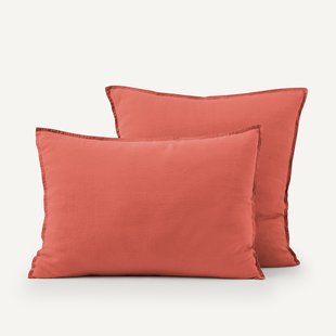 Kussensloop in gewassen linnen, Elina