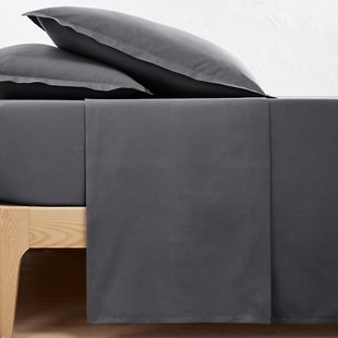 Effen plat laken in perkalkatoen Scenario