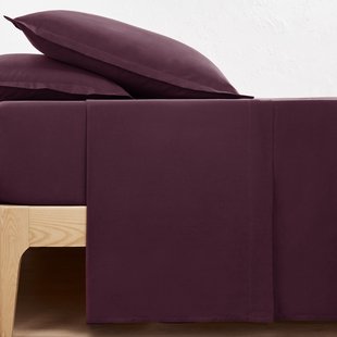 Effen plat laken in perkalkatoen Scenario