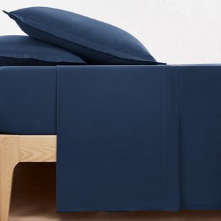 Effen plat laken in perkalkatoen Scenario