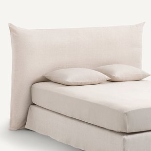 Hoes in gewassen linnen voor hoofdbord, Mereson