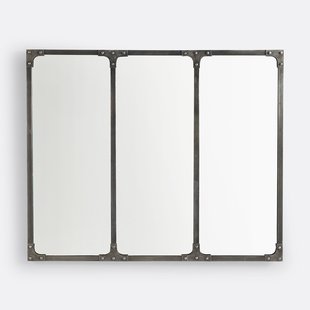 Industriële ijzeren spiegel 120x100 cm, Lenaig