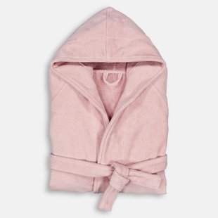 Badjas met kap in fluwelen badstof 450 g/m2, Trizie