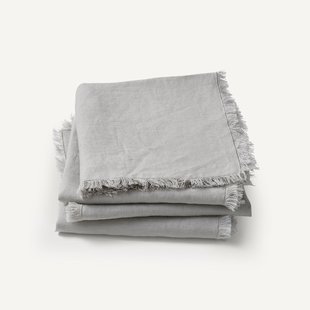 Set van 4 servetten in gewassen linnen, Yastigi