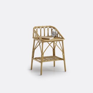 Vintage nachttafel in rotan, Malu