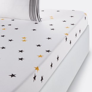 Hoeslaken in zuiver katoen, Fringe