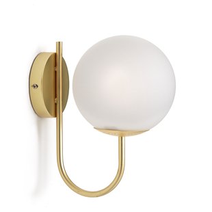 Wandlamp in opaline glas, Moricio
